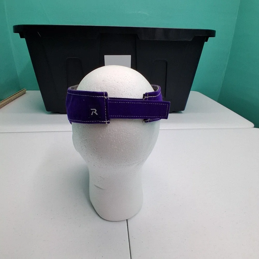 Thunder Softball Visor OSFM Purple Grey Athletic Sporty Headwear